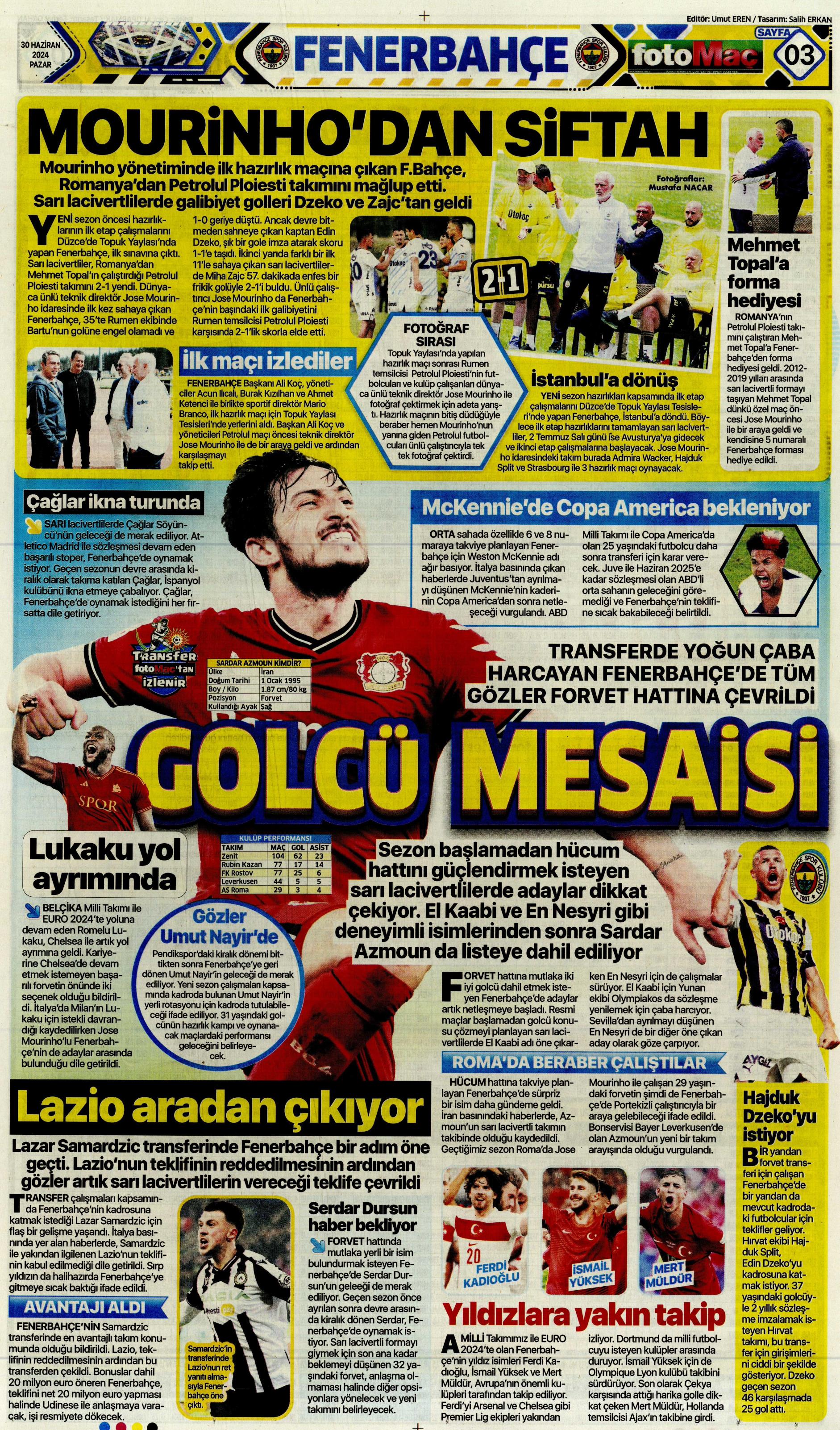 "Galatasaray'dan Goretzka seferi" | Sporun Manşetleri (30 Haziran 2024)  - 13. Foto