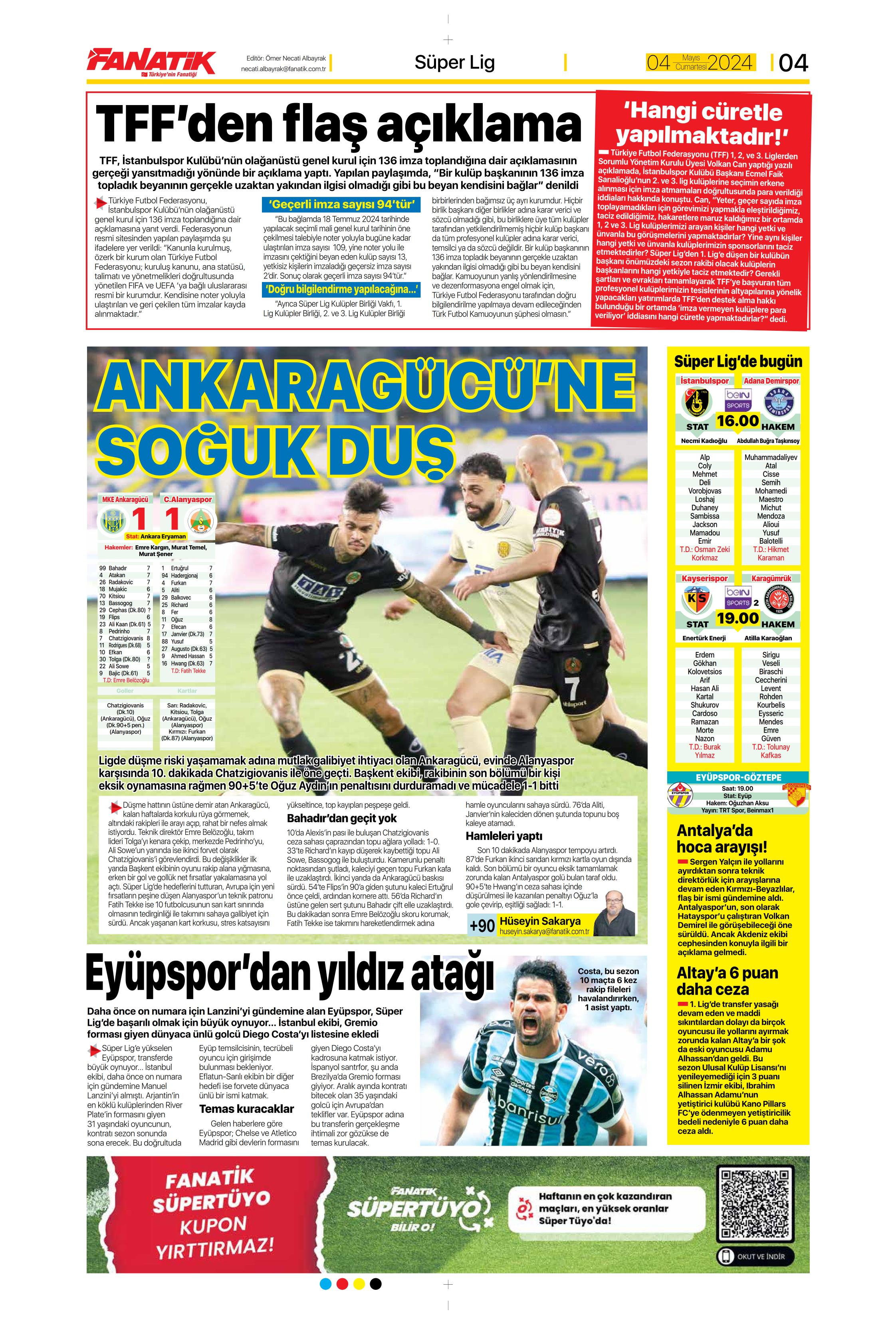 "Ndidi çıkarması" | Sporun Manşetleri (4 Mayıs 2024)  - 4. Foto