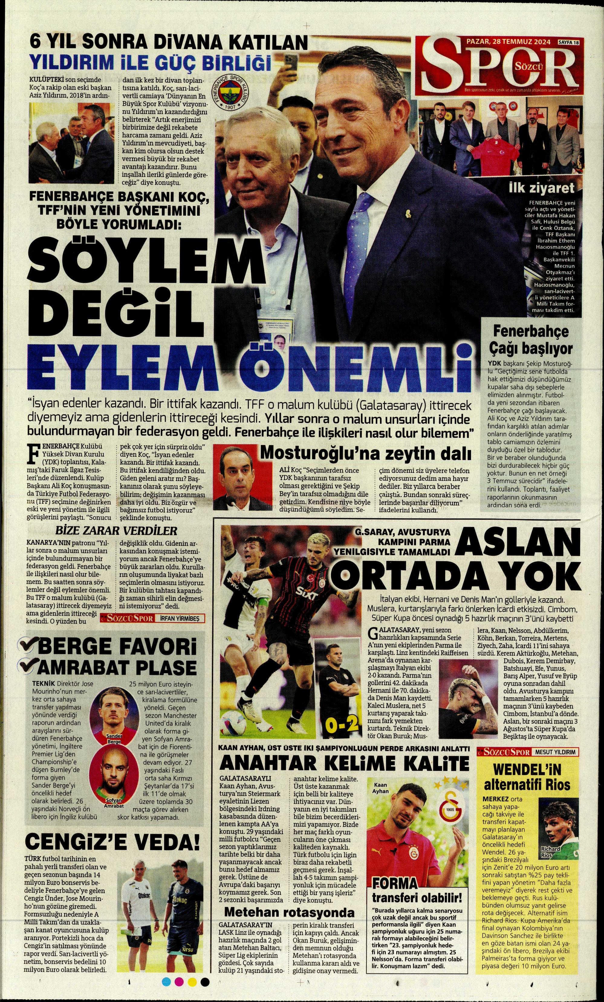 "Aslan'da rota Gravenberch" | Sporun Manşetleri (28 Temmuz 2024)  - 27. Foto