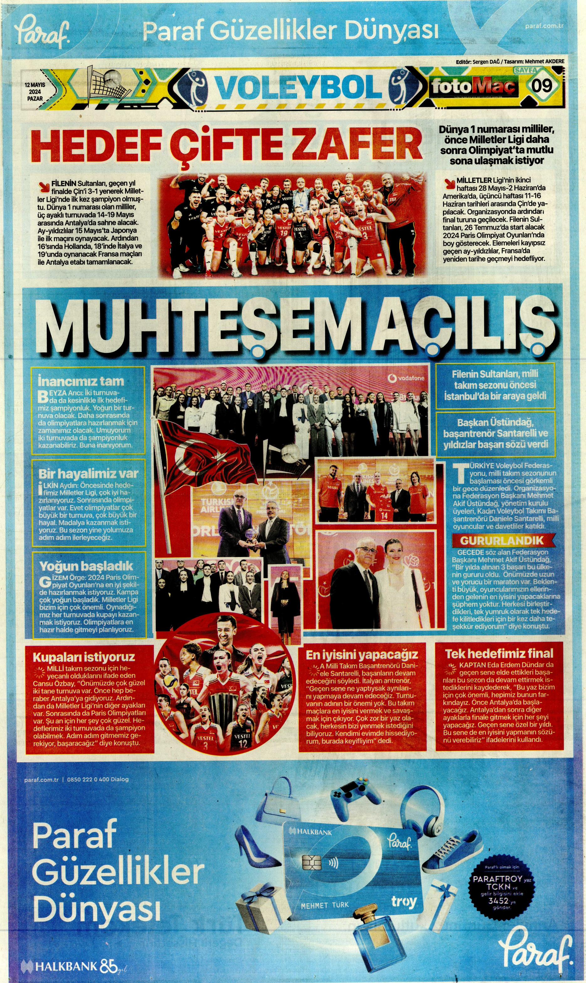 "Kerem piyangosu" | Sporun manşetleri (12 Mayıs 2024)  - 18. Foto