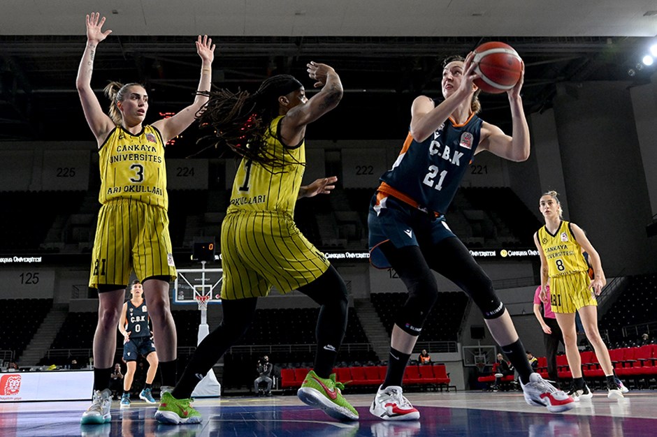 ING Kadınlar Basketbol Süper Ligi | Normal sezon lideri ÇBK Mersin Yenişehir Belediyesi çeyrek finalde zorlanmadı