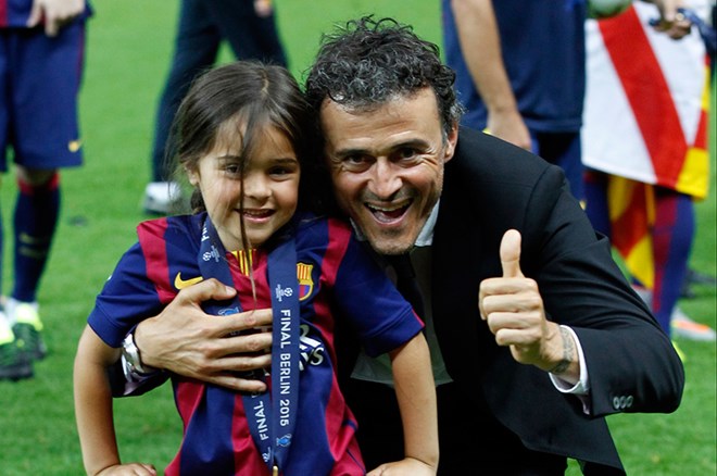 Luis Enrique, vefat eden kızına verdiği sözü tuttu: Şampiyonlar Ligi finali sonrası duygusal anlar - 4. Foto
