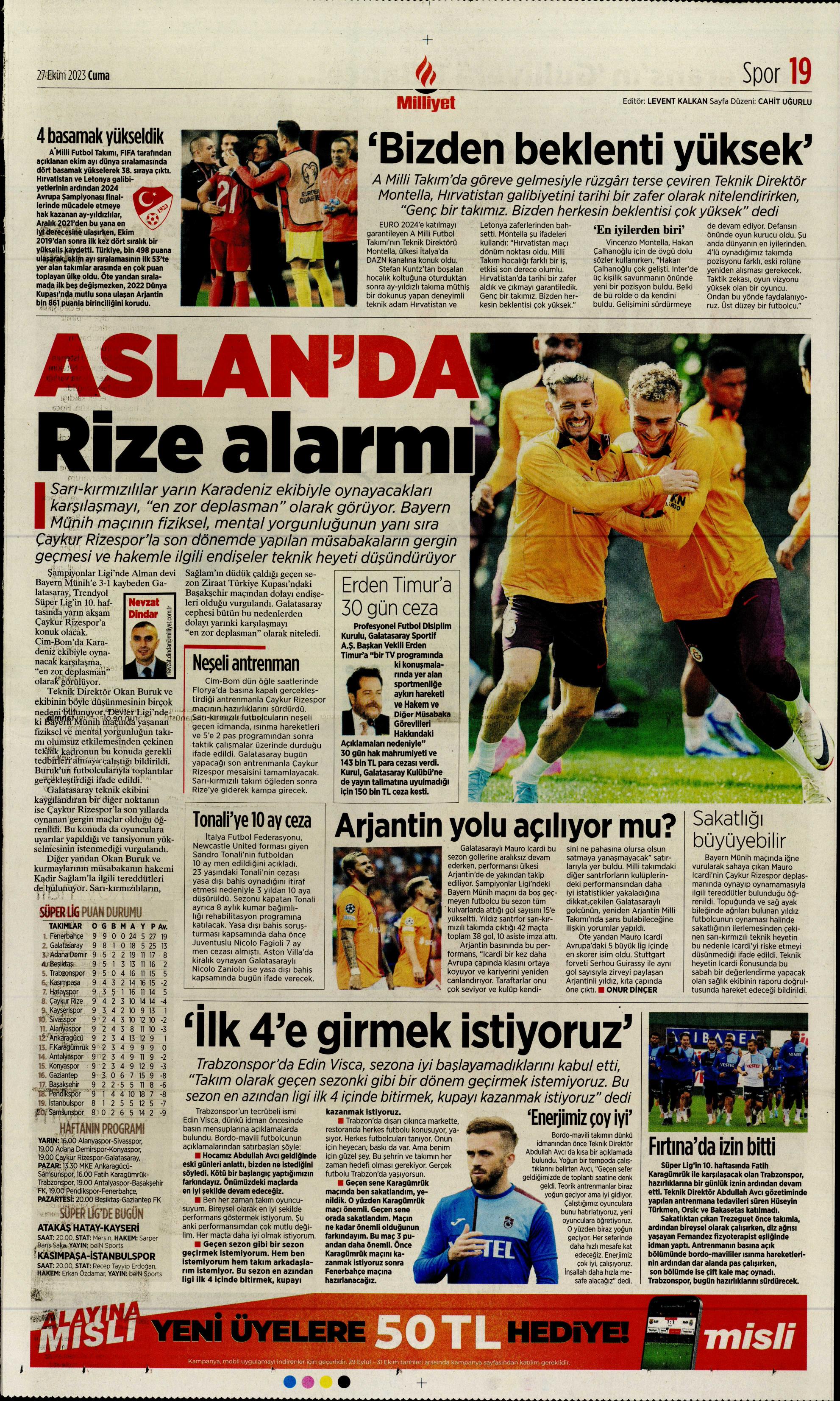 "Yüzyılın Fener'i" | Sporun manşetleri (27 Ekim 2023)  - 25. Foto