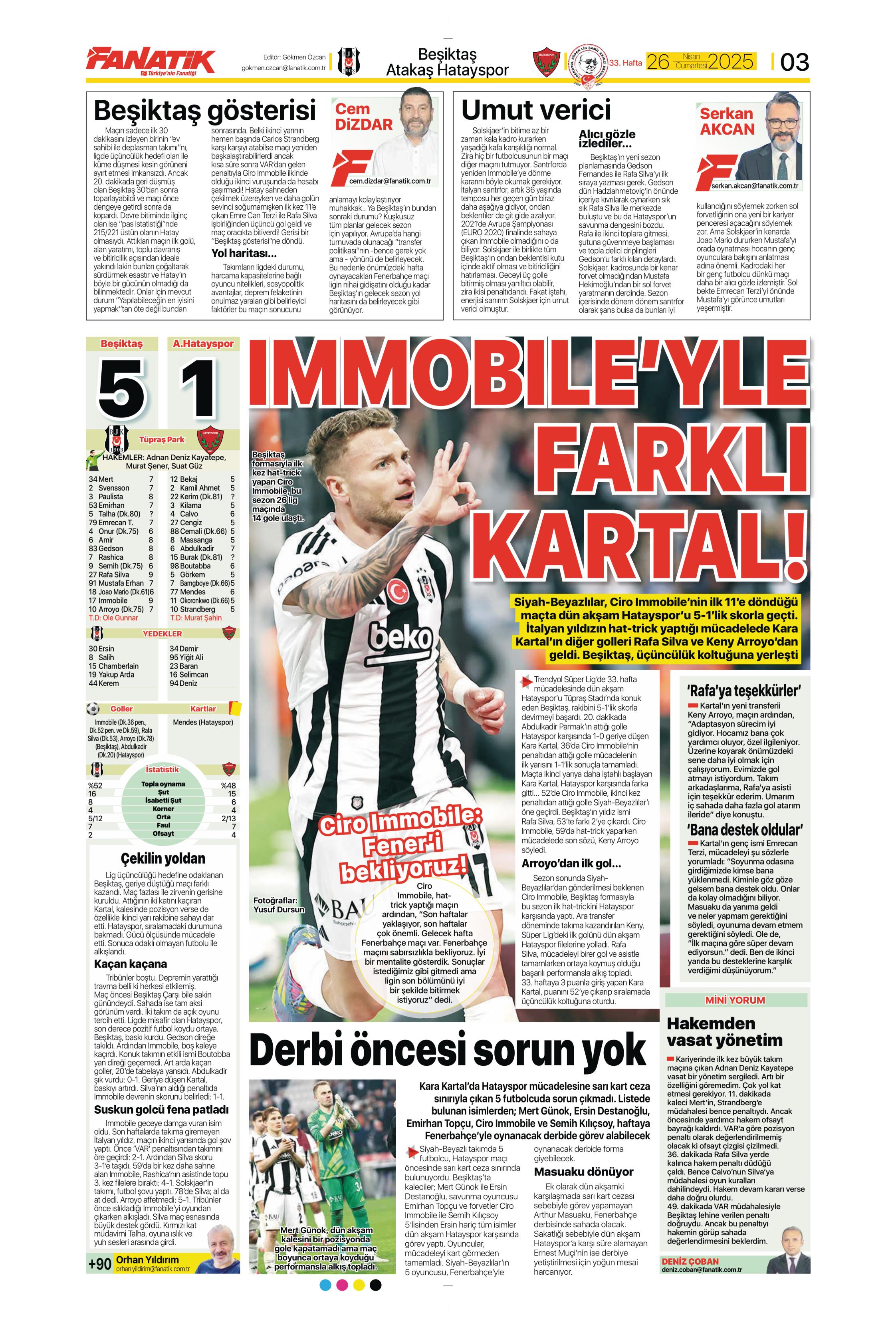 "Vlahovic'le ilk temas" | Sporun manşetleri  - 7. Foto