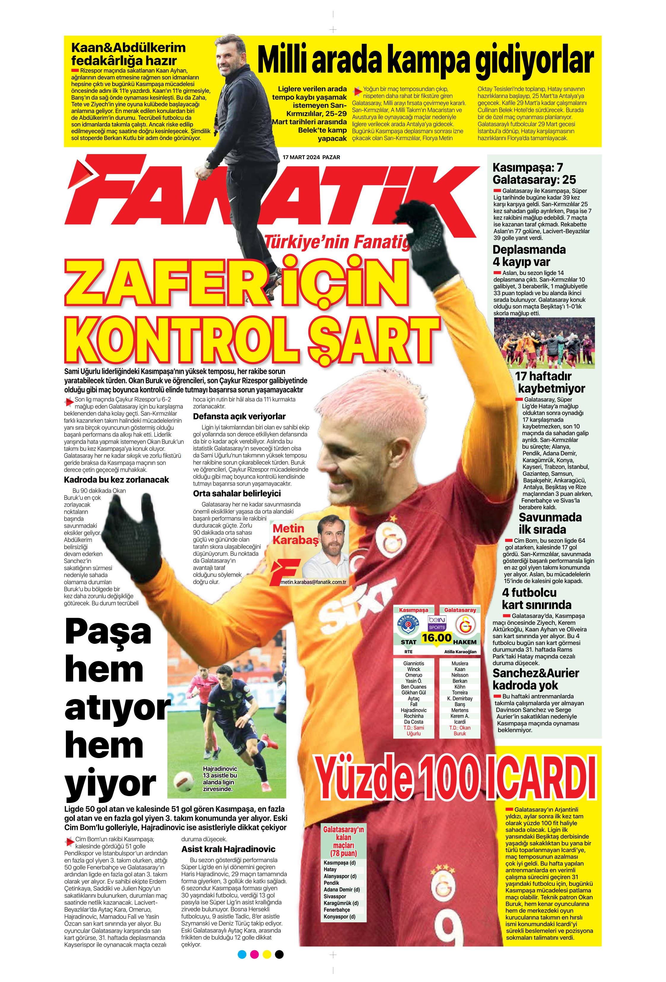 "Dramatik son" | Sporun Manşetleri  - 11. Foto