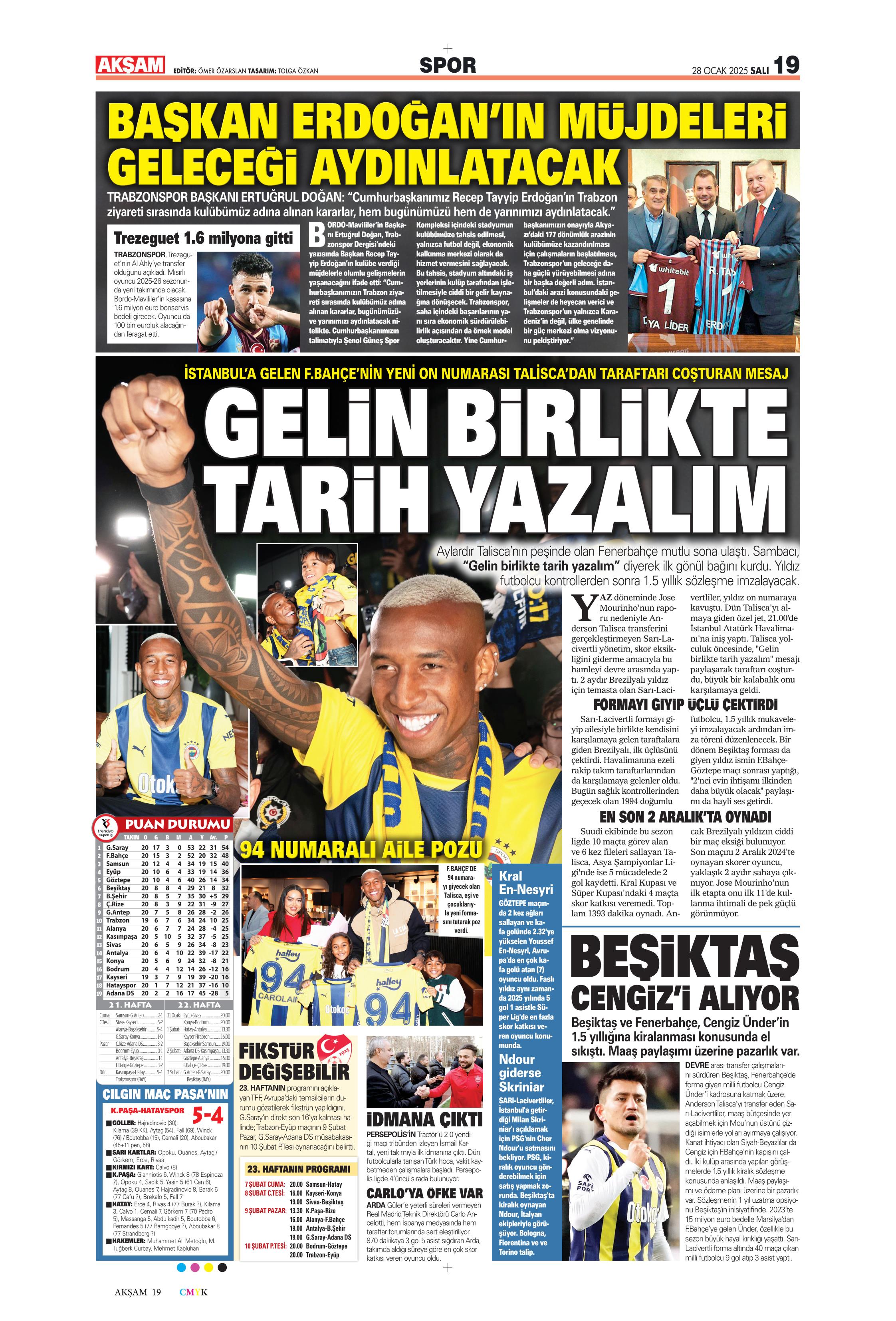 "Sıradaki transfer sol bek" | Sporun manşetleri  - 4. Foto