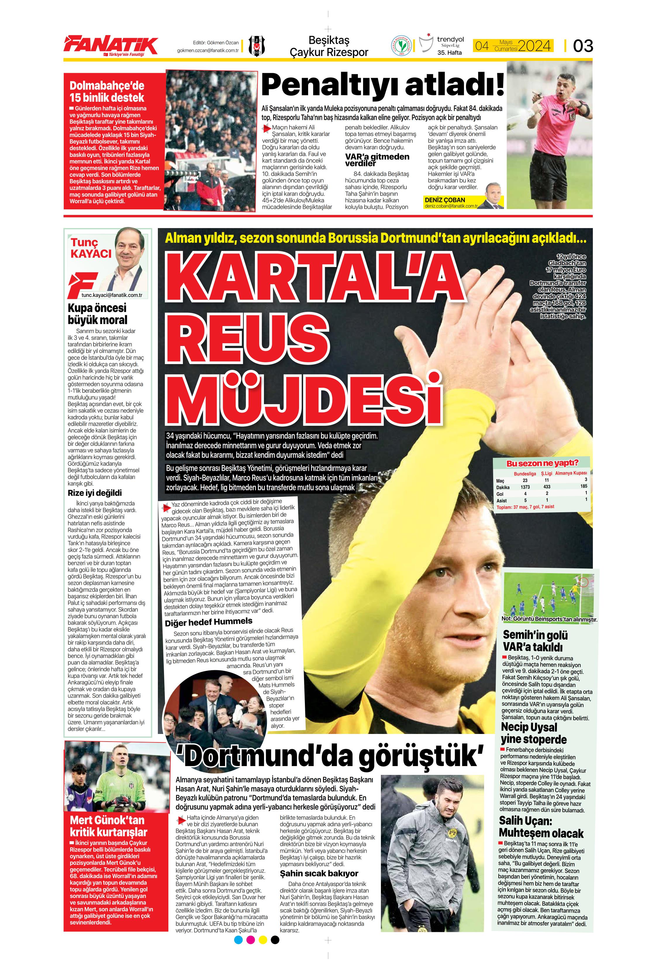 "Ndidi çıkarması" | Sporun Manşetleri (4 Mayıs 2024)  - 5. Foto