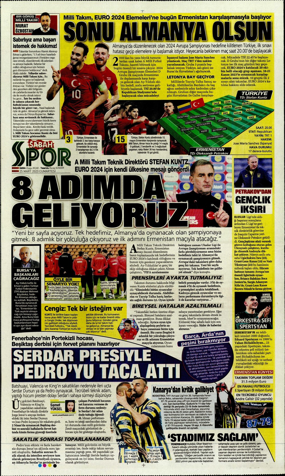 "Yeni bir başlangıç" - Sporun manşetleri - 27. Foto