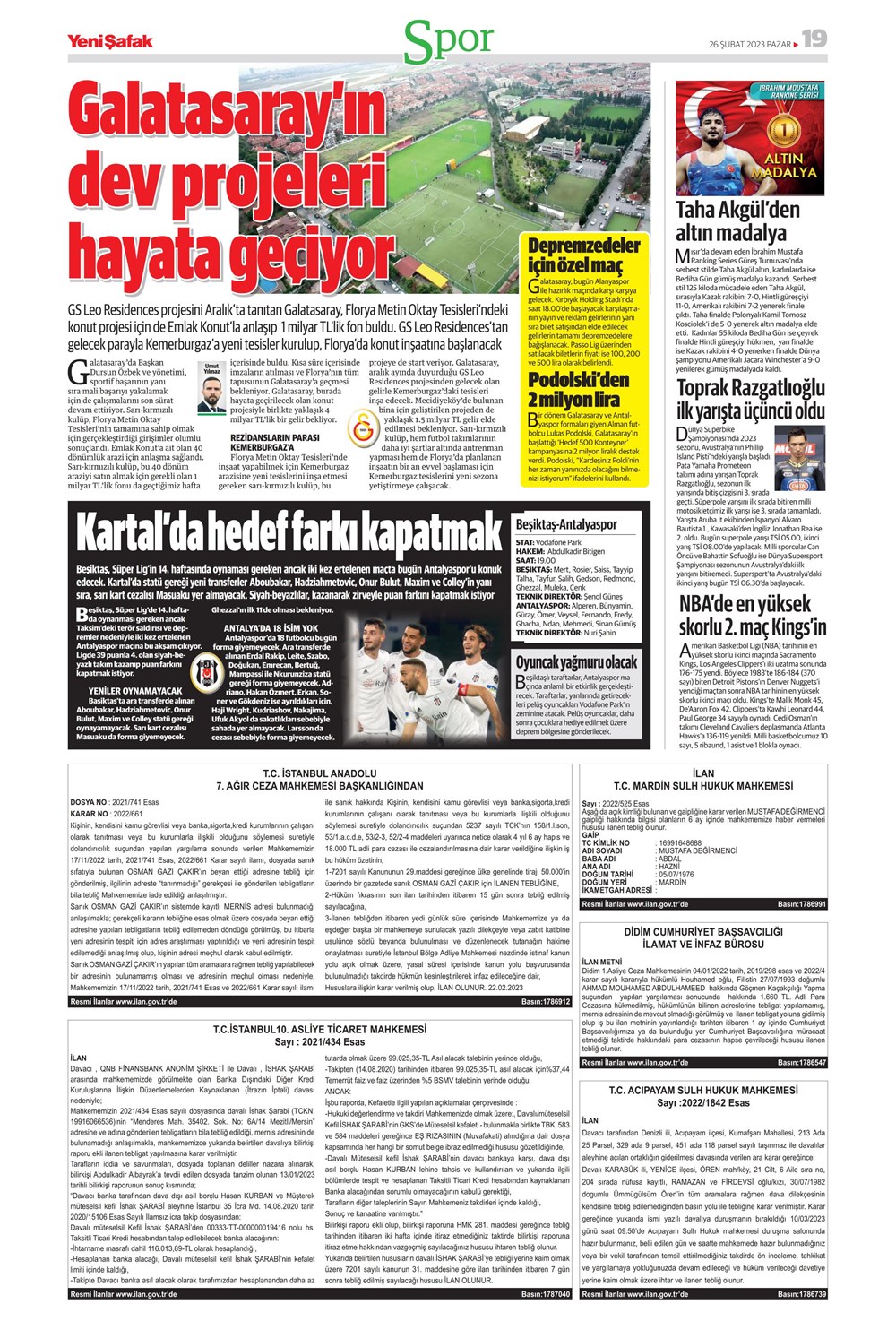 "Valenci'ağa' böyle istedi" - Sporun manşetleri  - 37. Foto