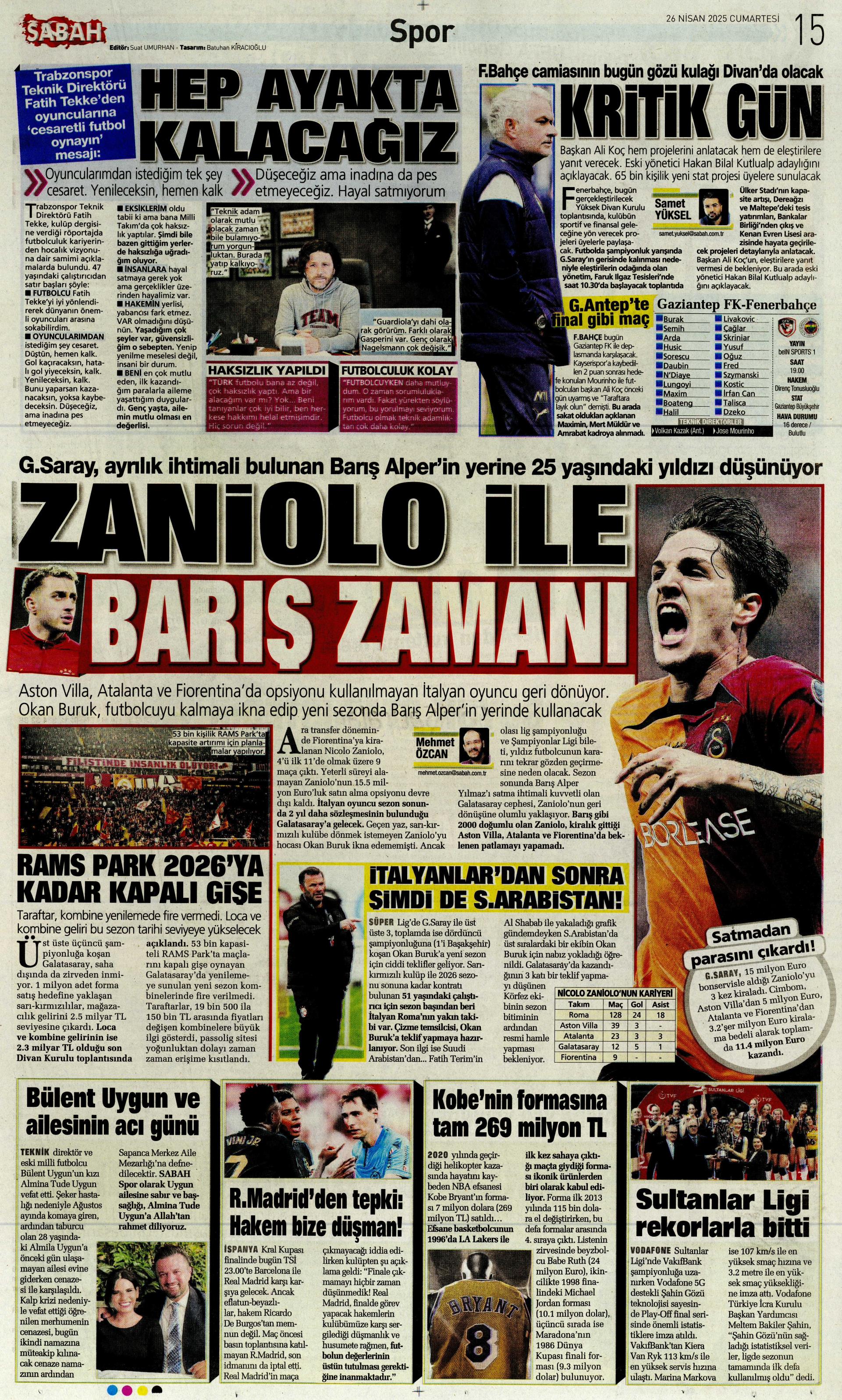 "Vlahovic'le ilk temas" | Sporun manşetleri  - 30. Foto