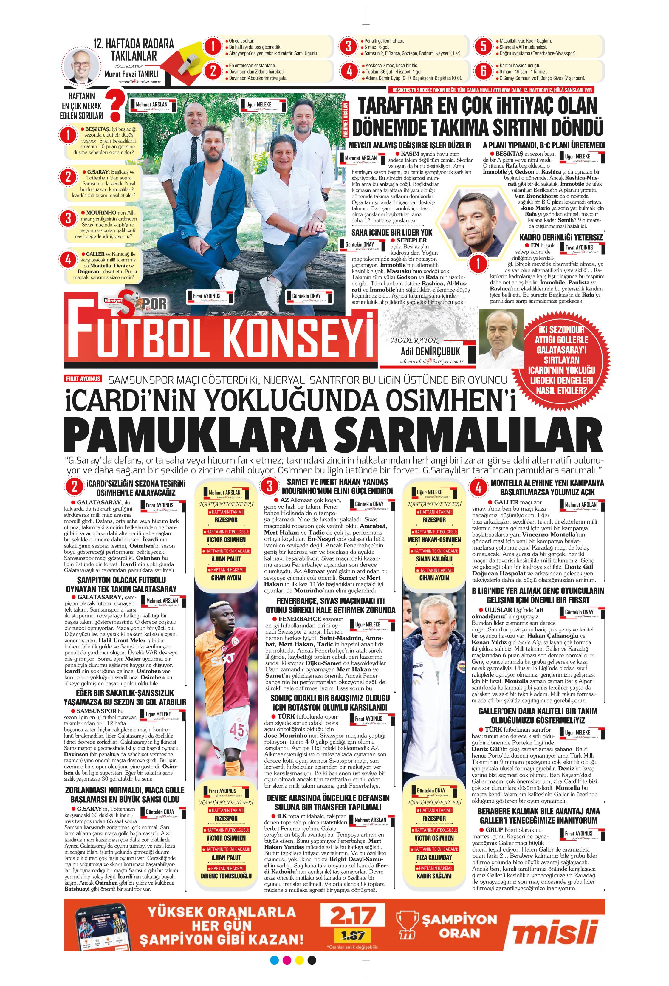 "Listenin başında onlar var: Talisca & Brown" | Sporun manşetleri (12 Kasım 2024)  - 16. Foto