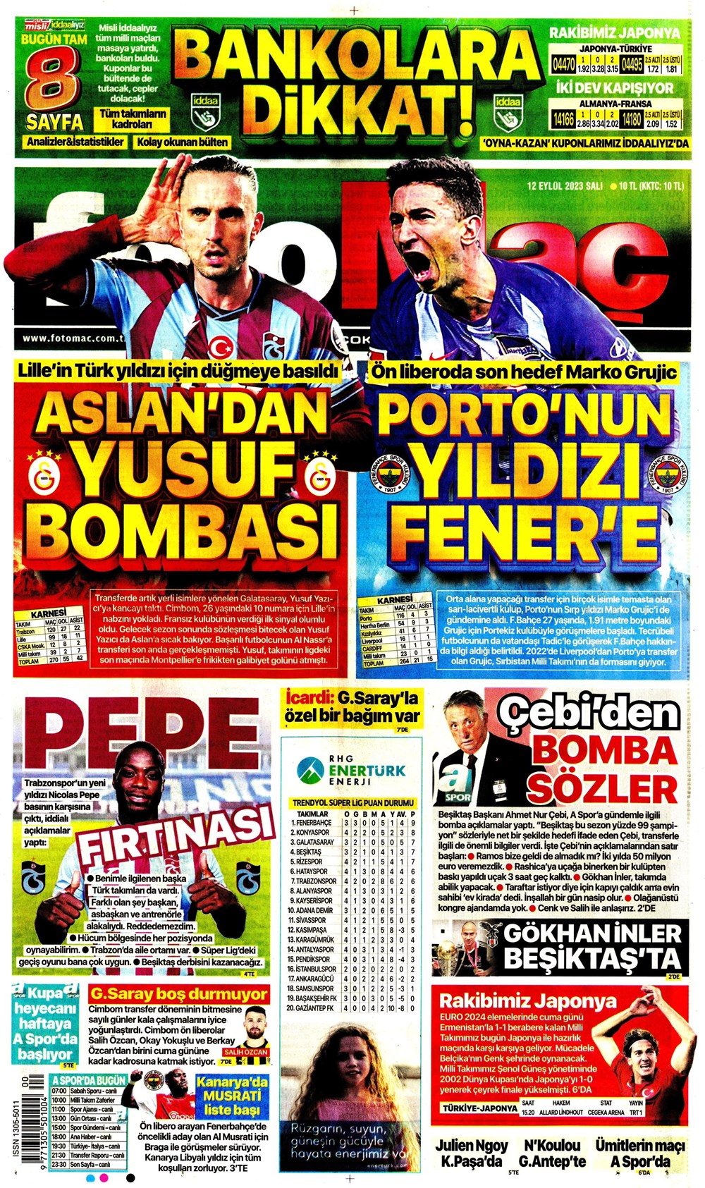 "Kartal'da Lingard sürprizi" | Sporun manşetleri (12 Eylül 2023)  - 8. Foto