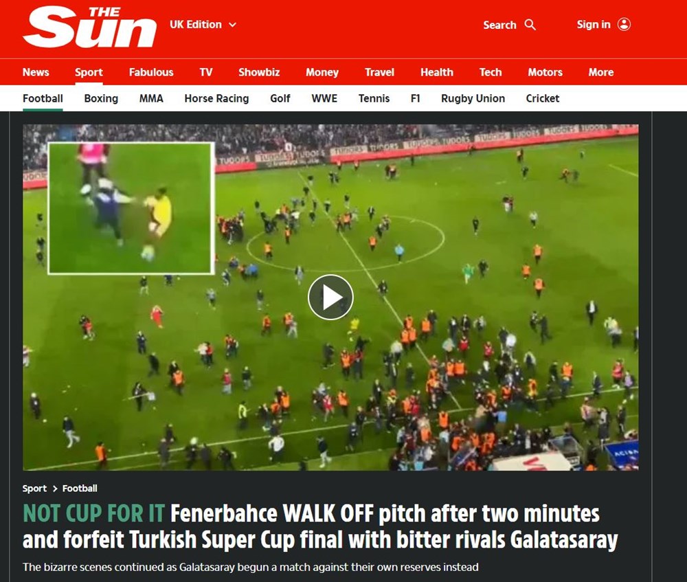 Fenerbahçe'nin sahadan çekilmesi Avrupa'da manşetlerde - 4. Foto