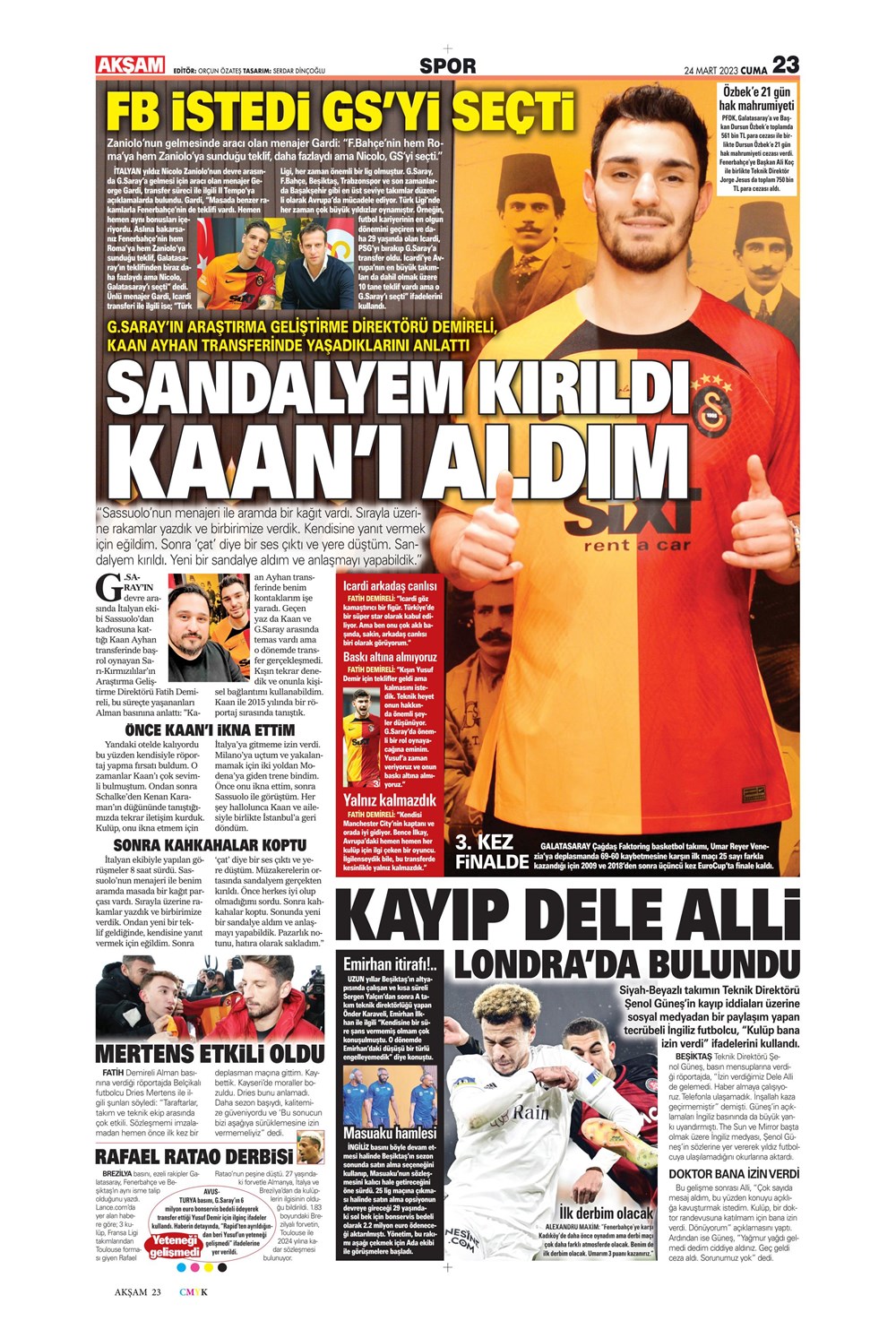 "Kuntz'dan son ayarlar" - Sporun manşetleri  - 4. Foto