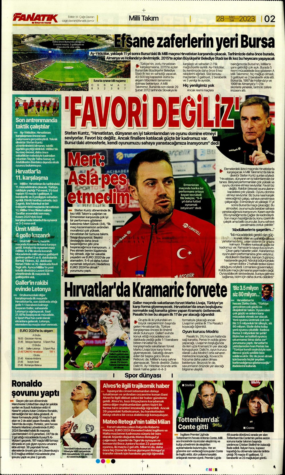 "Vurduğumuz gol olsun" - Sporun manşetleri - 5. Foto