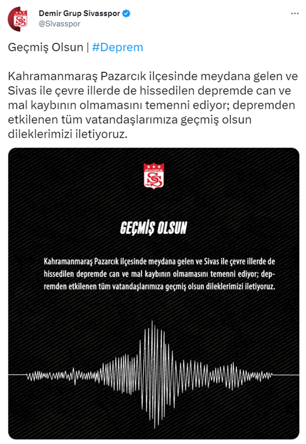 TFF ve Süper Lig kulüplerinden geçmiş olsun mesajı  - 11. Foto