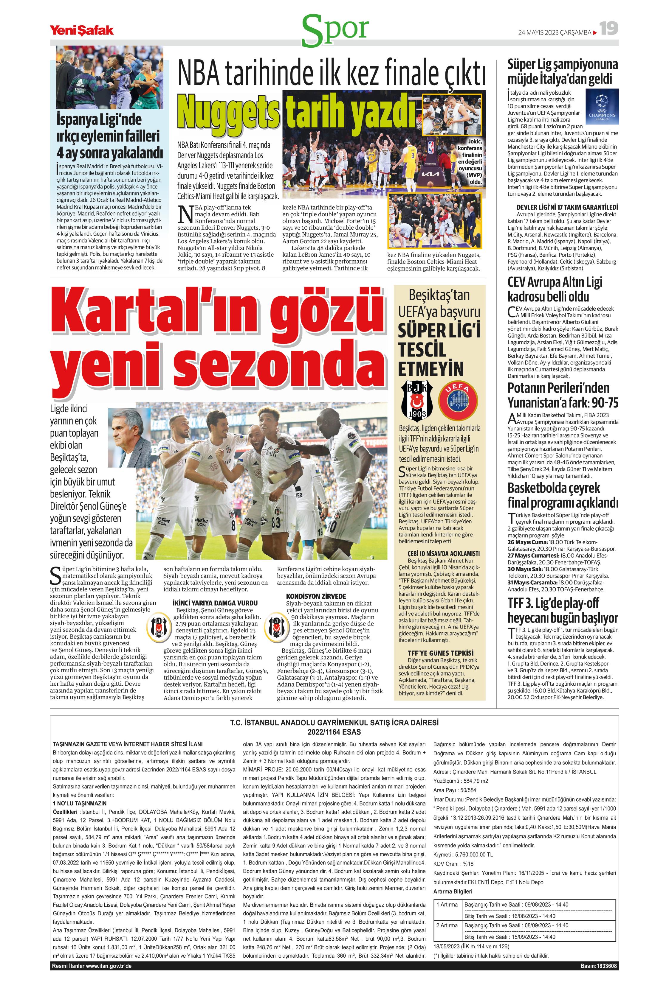 "Aslan'da taarruz başladı" | Sporun Manşetleri  - 34. Foto