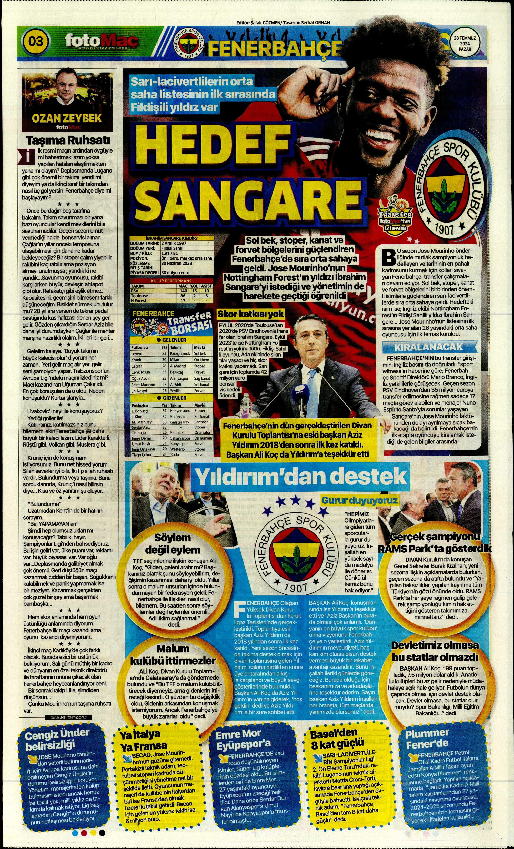 "Aslan'da rota Gravenberch" | Sporun Manşetleri (28 Temmuz 2024)  - 9. Foto