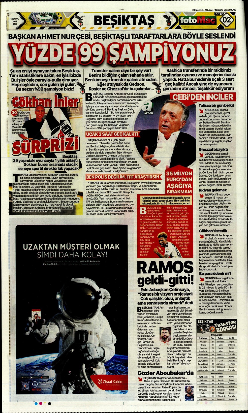 "Kartal'da Lingard sürprizi" | Sporun manşetleri (12 Eylül 2023)  - 11. Foto