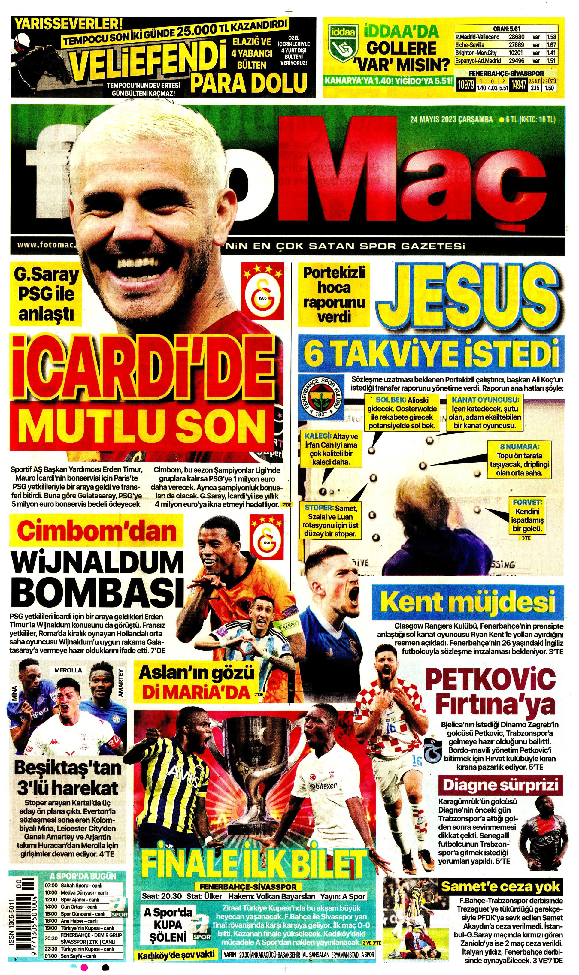 "Aslan'da taarruz başladı" | Sporun Manşetleri  - 5. Foto