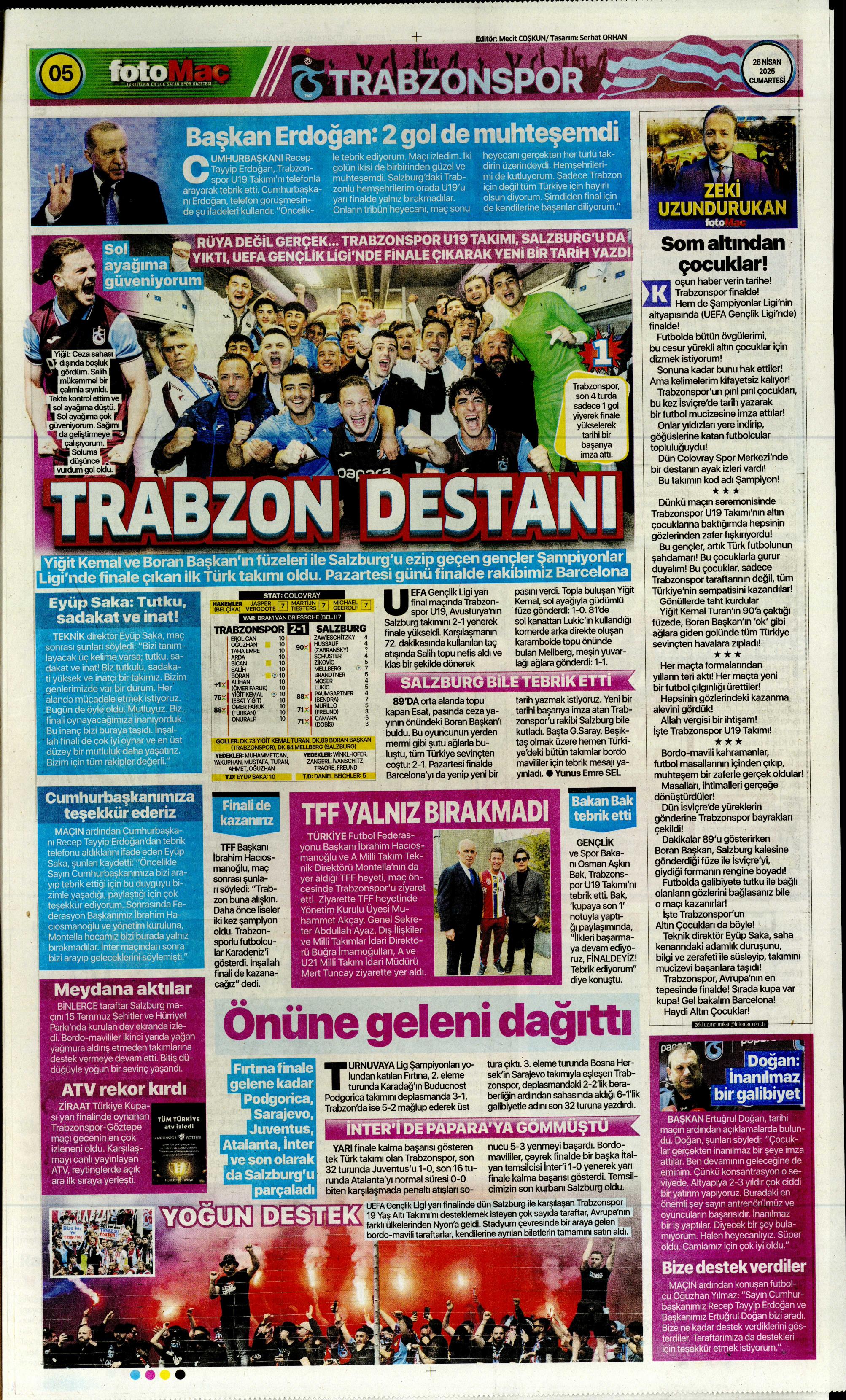 "Vlahovic'le ilk temas" | Sporun manşetleri  - 11. Foto