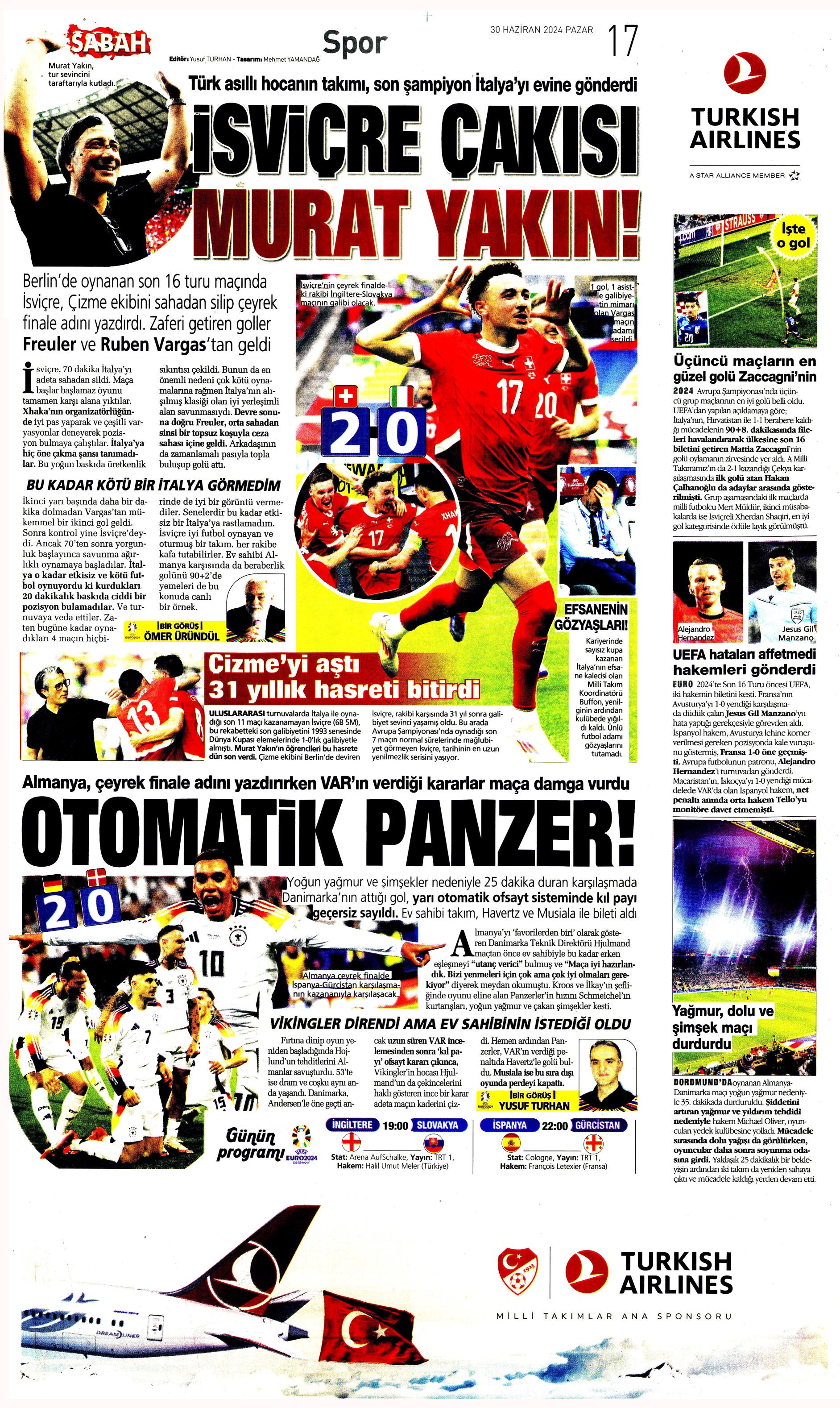 "Galatasaray'dan Goretzka seferi" | Sporun Manşetleri (30 Haziran 2024)  - 35. Foto