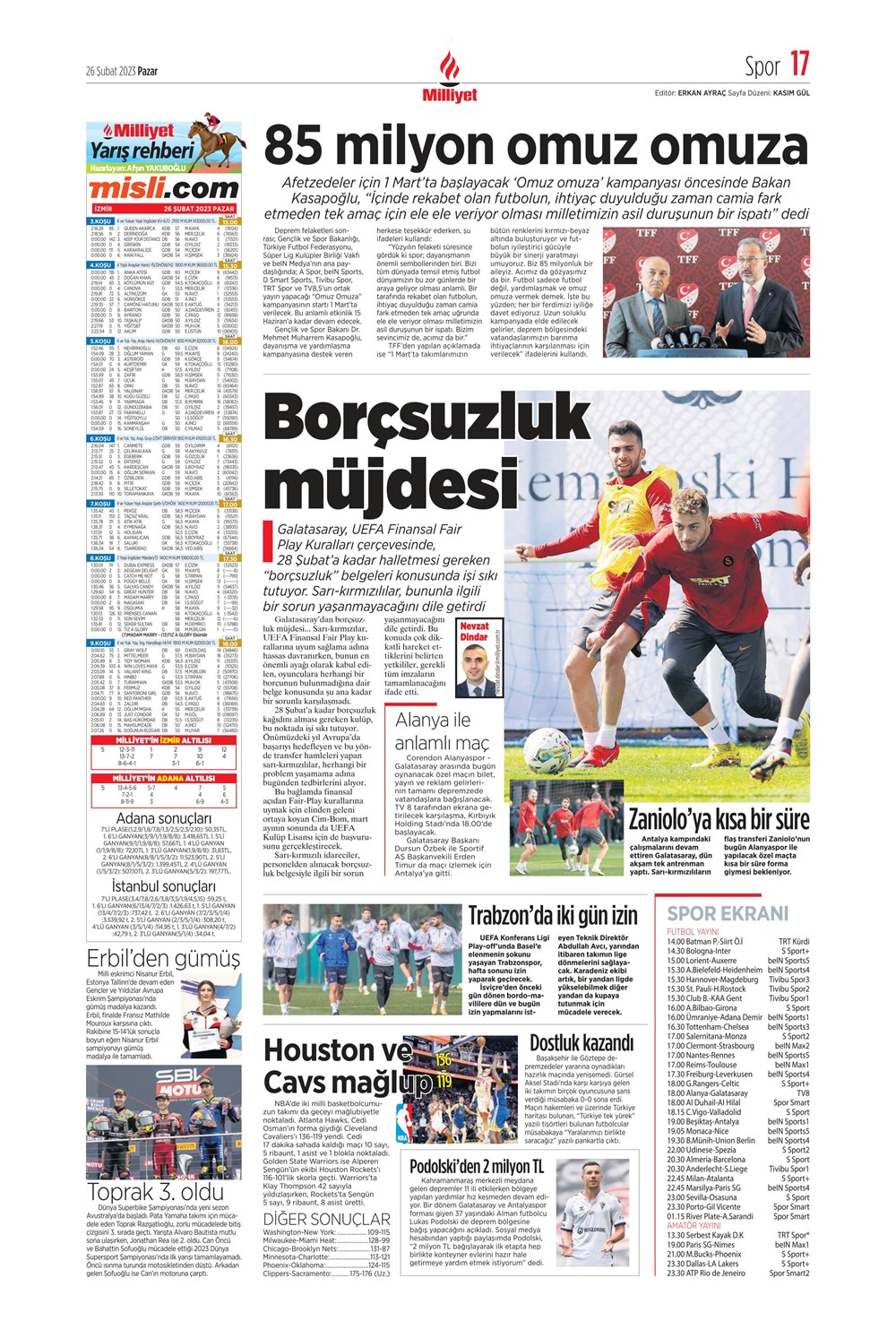 "Valenci'ağa' böyle istedi" - Sporun manşetleri  - 19. Foto