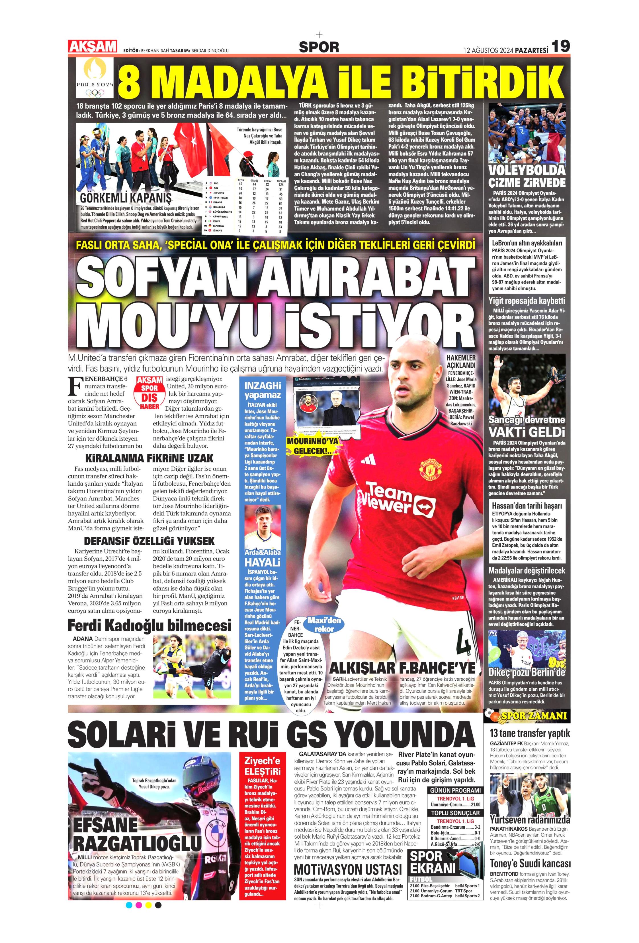 "Fenerbahçe'den 4 isim için İngiltere seferi" | Sporun manşetleri  - 3. Foto