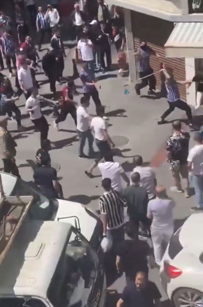 Trabzonspor-Galatasaray maçına saatler kala vahim görüntüler: Ortalık savaş alanına döndü  - 3. Foto