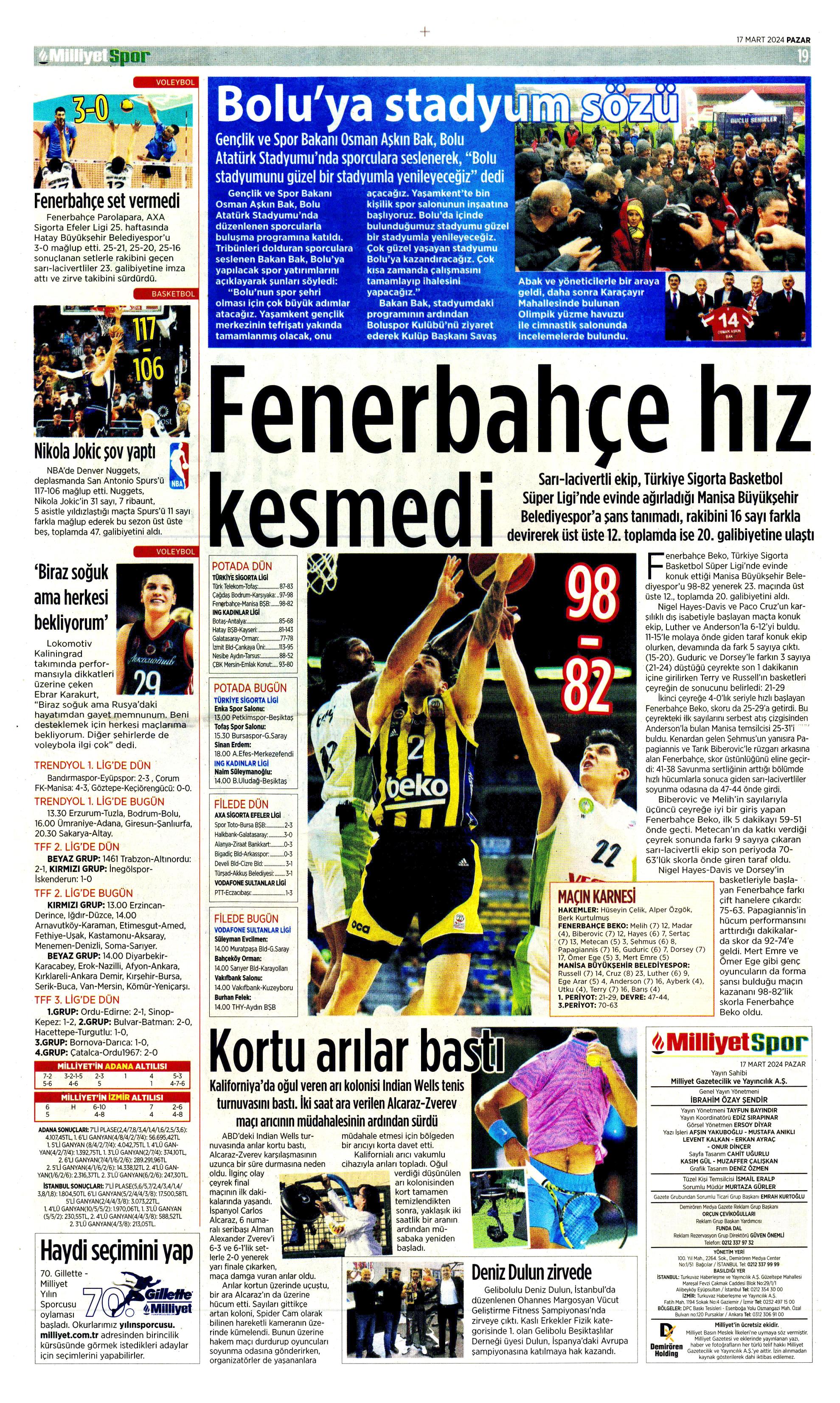 "Dramatik son" | Sporun Manşetleri  - 26. Foto