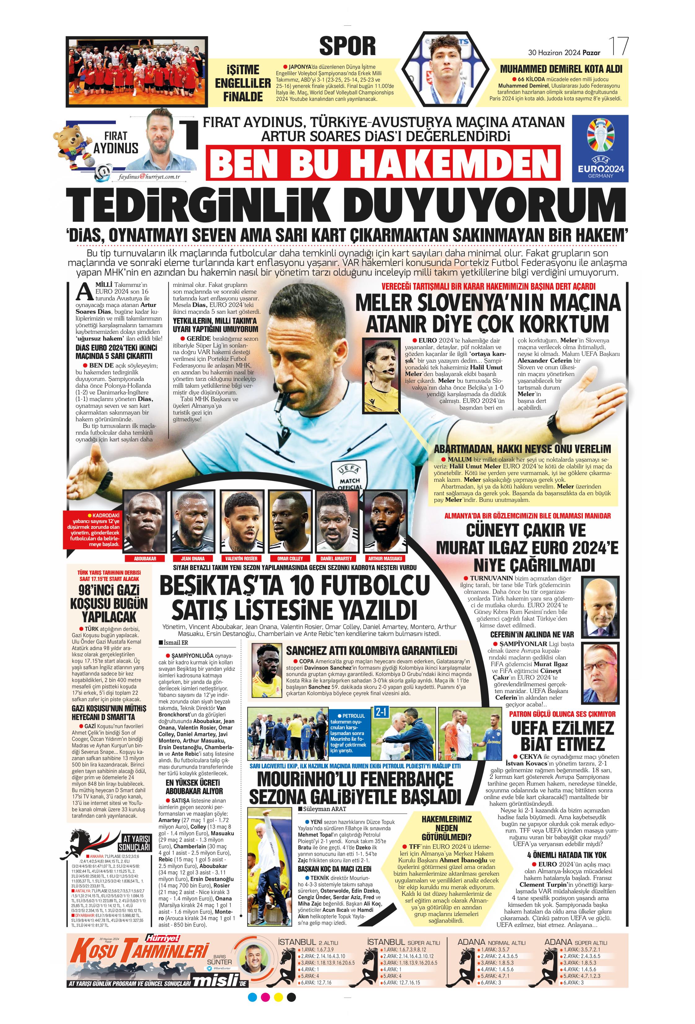 "Galatasaray'dan Goretzka seferi" | Sporun Manşetleri (30 Haziran 2024)  - 22. Foto