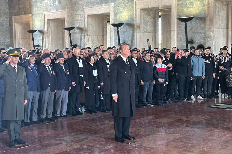 Beşiktaş, Anıtkabir'i ziyaret etti