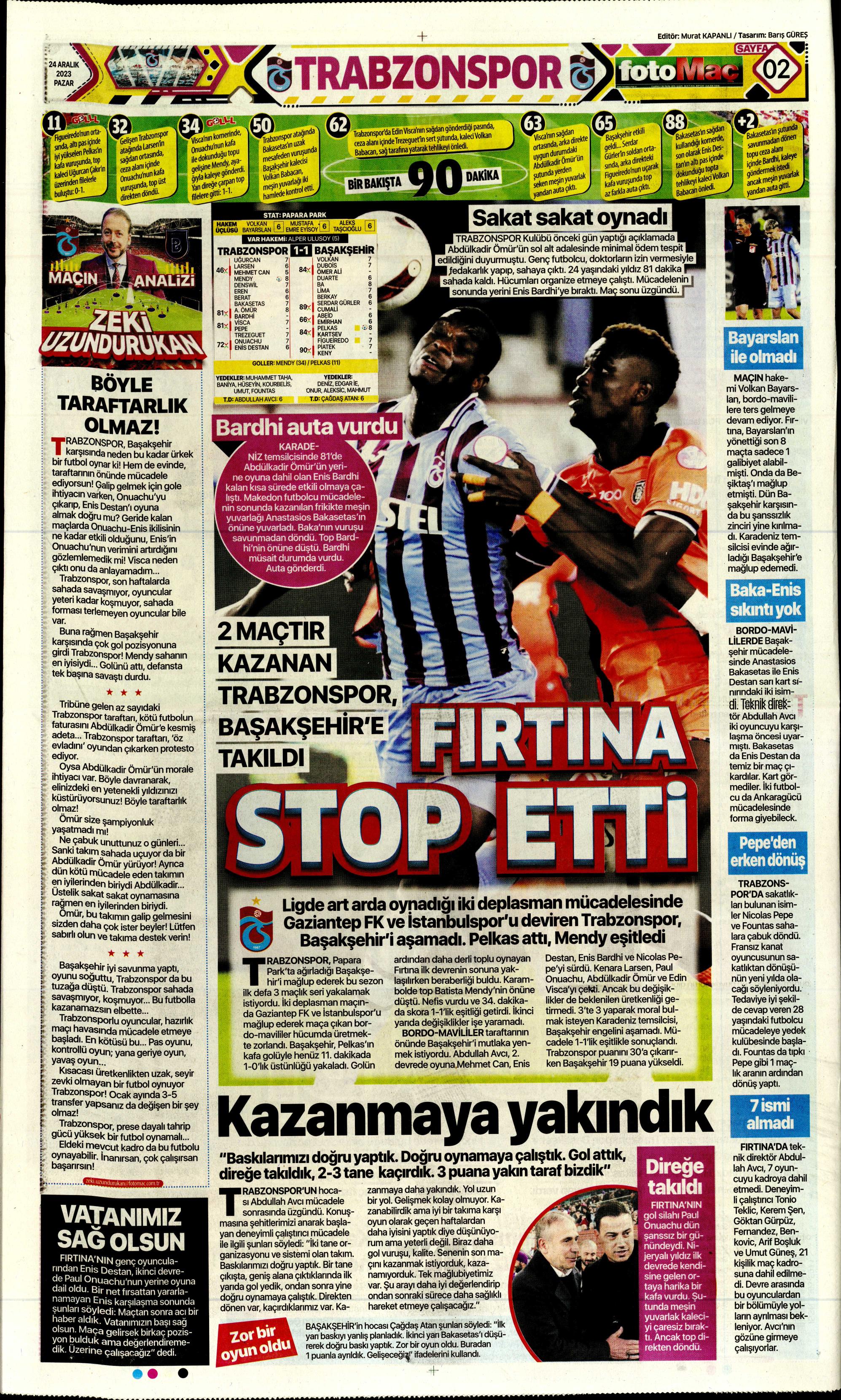 "Flick takımı görünce vazgeçti" | Sporun manşetleri (24 Aralık 2023)  - 11. Foto