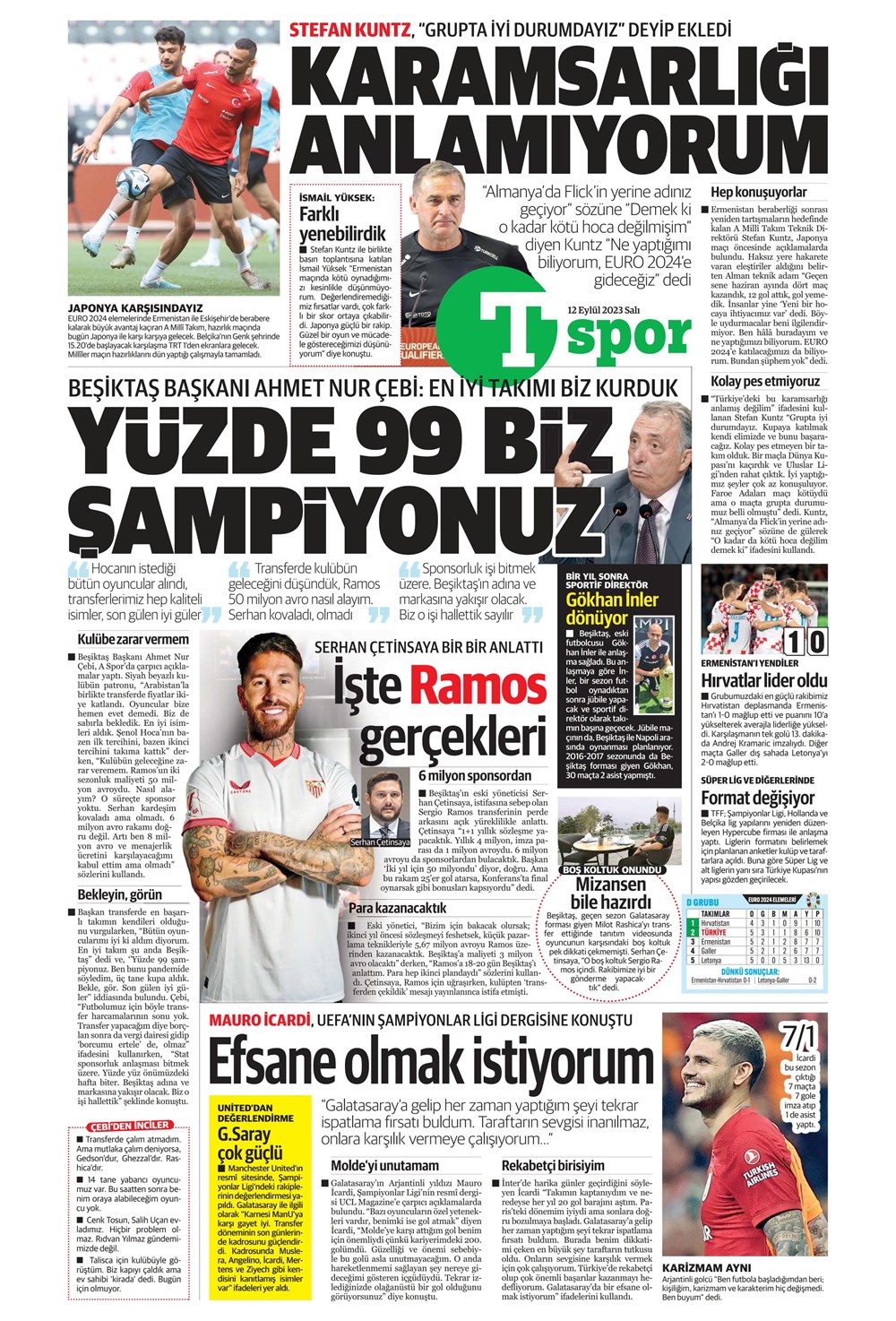"Kartal'da Lingard sürprizi" | Sporun manşetleri (12 Eylül 2023)  - 34. Foto