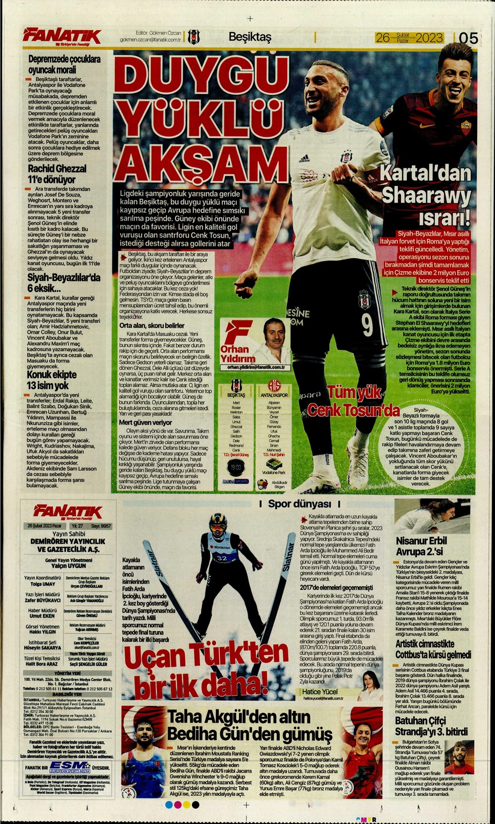 "Valenci'ağa' böyle istedi" - Sporun manşetleri  - 9. Foto