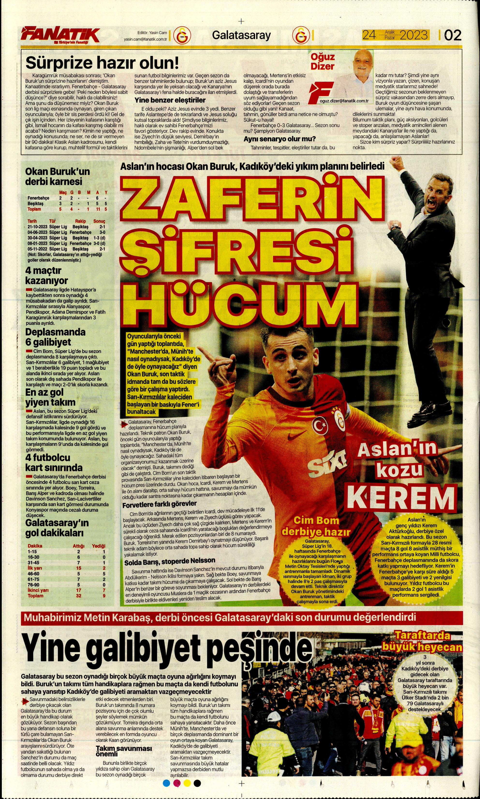 "Flick takımı görünce vazgeçti" | Sporun manşetleri (24 Aralık 2023)  - 3. Foto