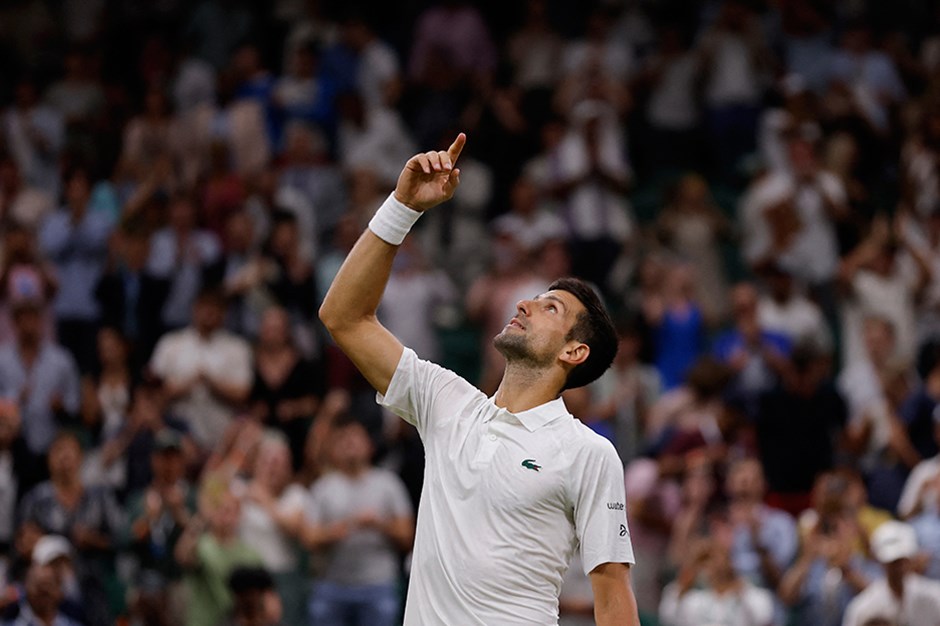 Novak Djokovic'in Wimbledon'daki serisi devam ediyor