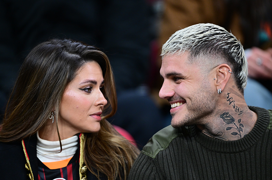 Mauro Icardi and China Suarez in Istanbul for the championship