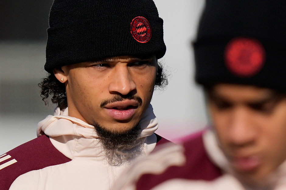 Leroy Sané in action for Bayern Munich