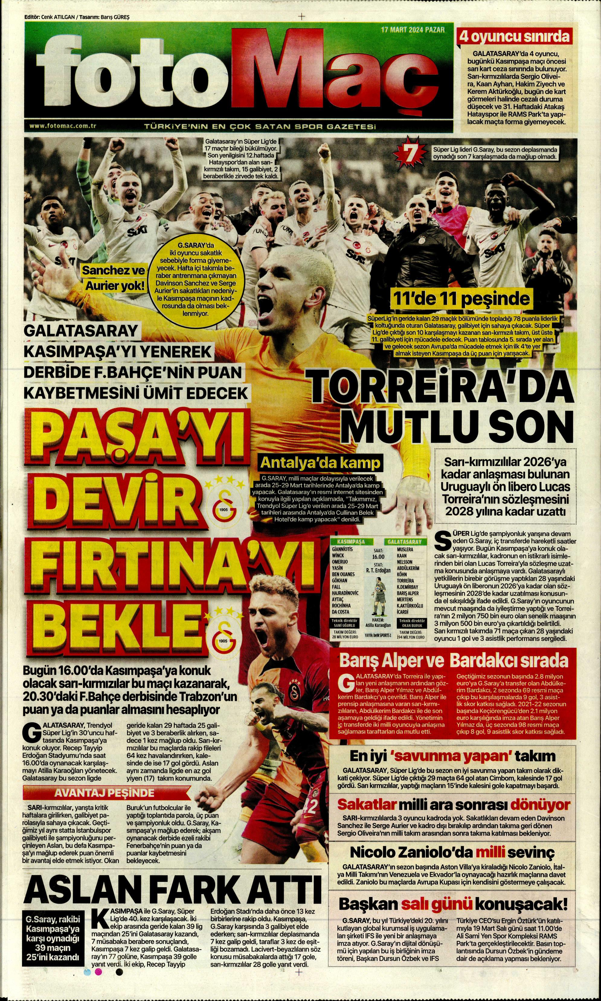 "Dramatik son" | Sporun Manşetleri  - 12. Foto