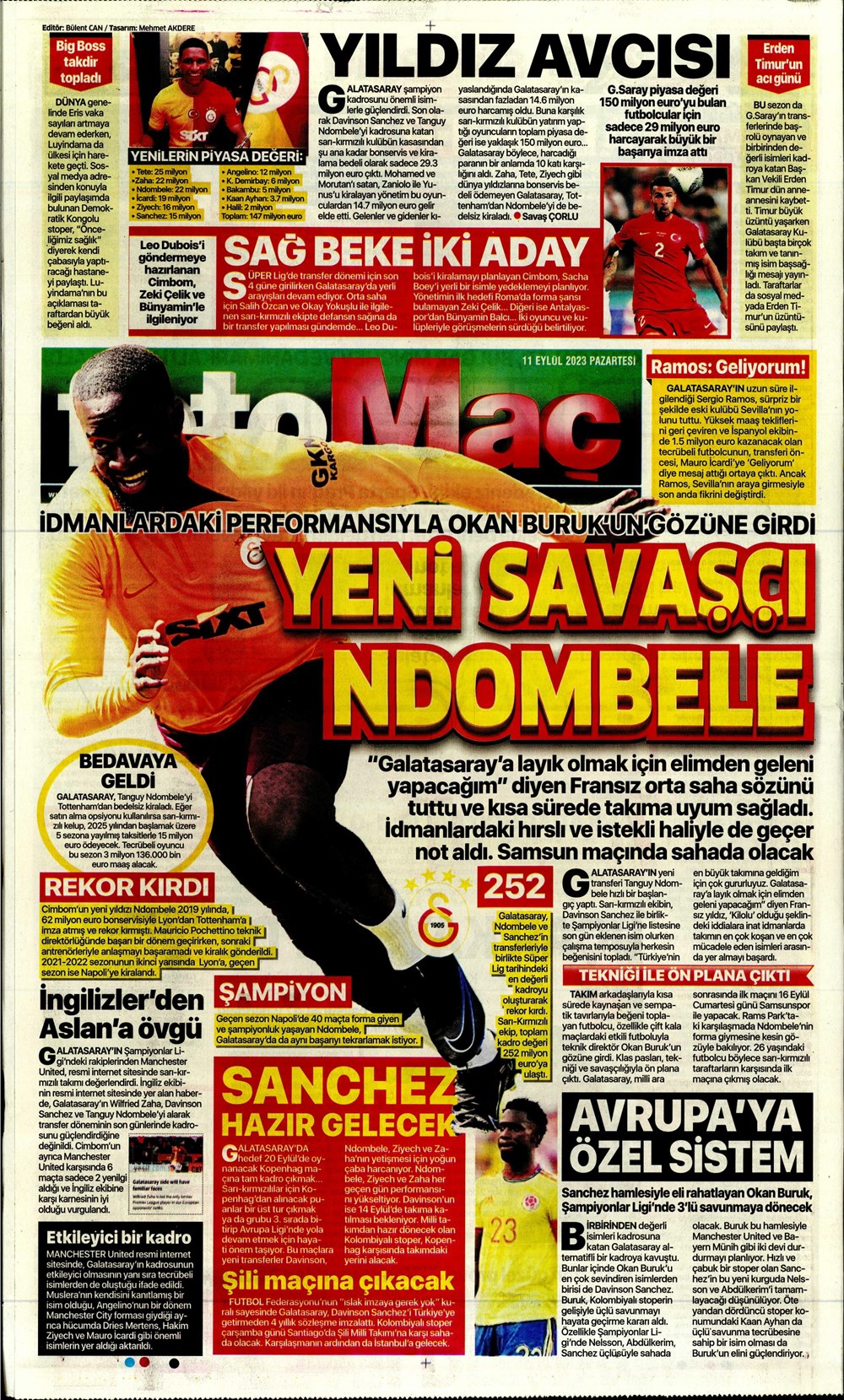 "Sacha Boey, İtalya yolcusu" | Sporun manşetleri (11 Eylül 2023)  - 17. Foto