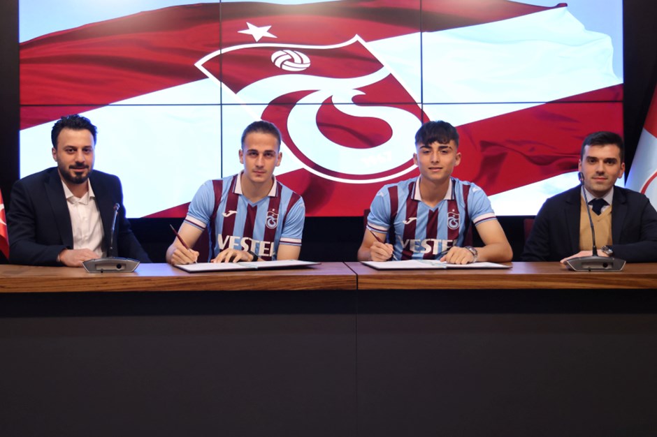 Trabzonspor'dan altyapıdan yetişen iki futbolcuya sözleşme
