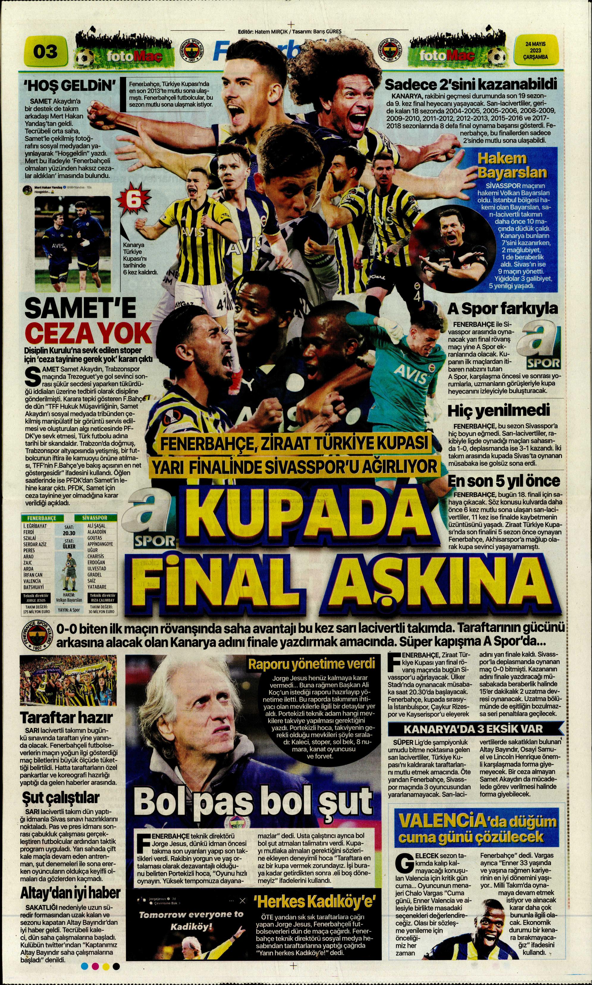 "Aslan'da taarruz başladı" | Sporun Manşetleri  - 10. Foto