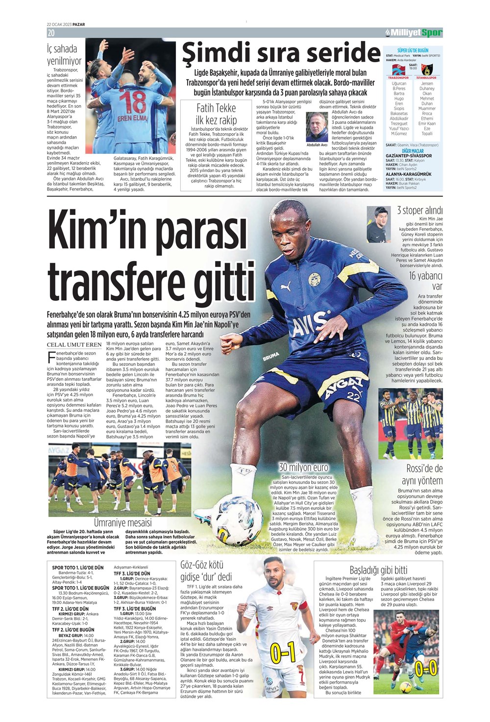 Sporun Manşetleri (22 Ocak 2023) - 27. Foto