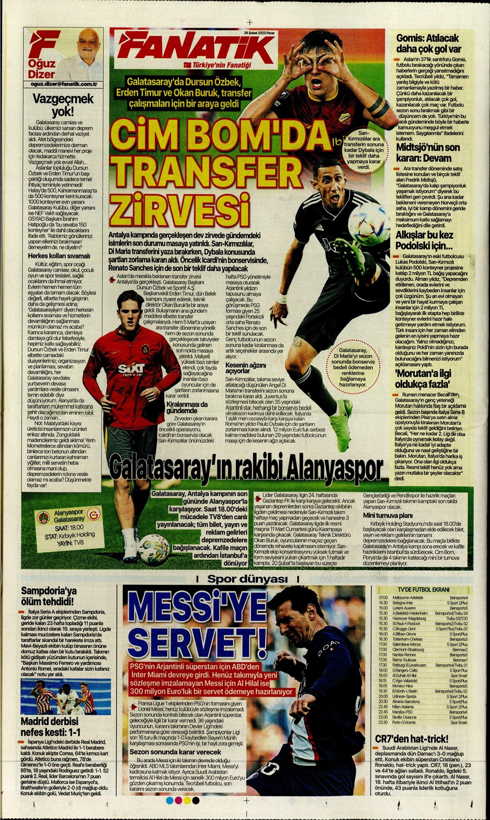 "Valenci'ağa' böyle istedi" - Sporun manşetleri  - 8. Foto