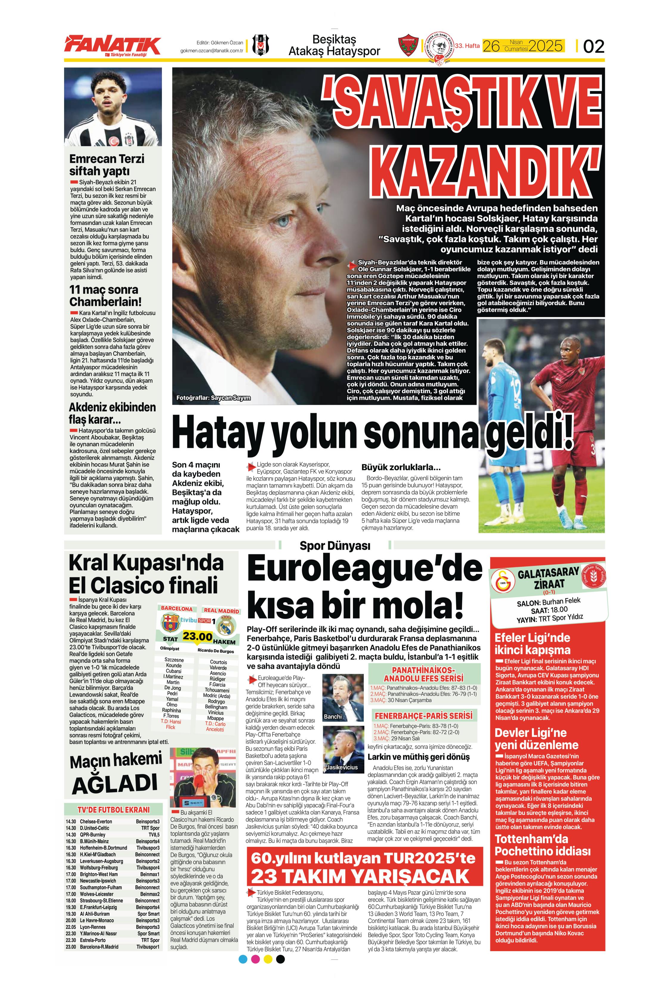 "Vlahovic'le ilk temas" | Sporun manşetleri  - 8. Foto