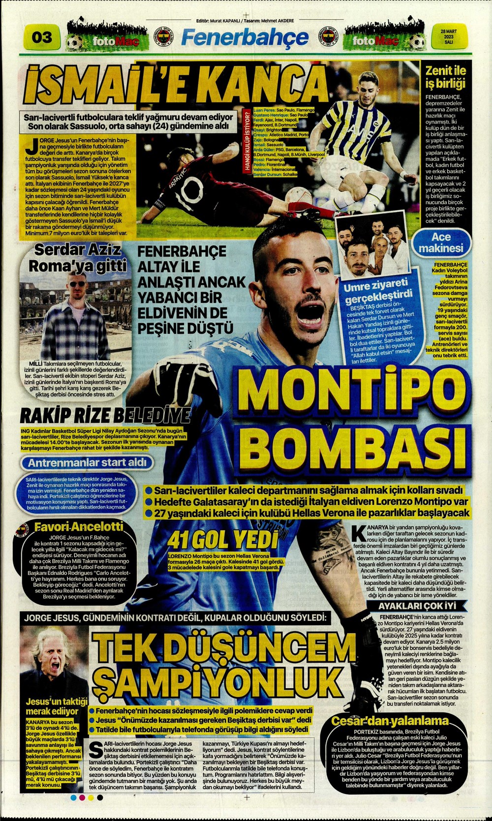 "Vurduğumuz gol olsun" - Sporun manşetleri - 11. Foto