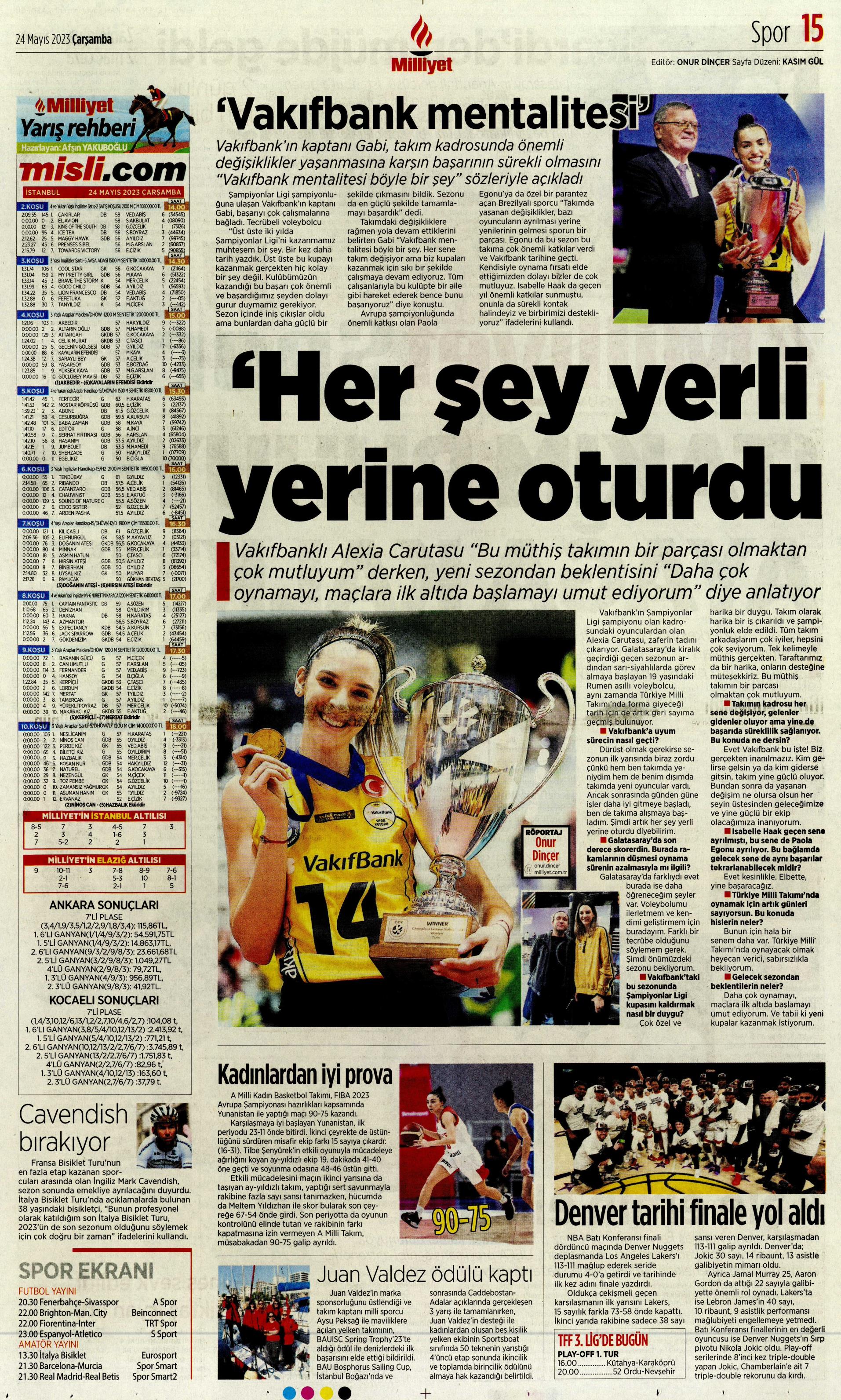 "Aslan'da taarruz başladı" | Sporun Manşetleri  - 16. Foto