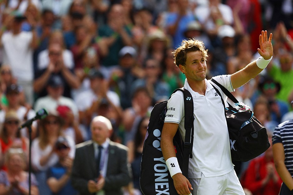 Wimbledon'da dünya 4 numarası Ruud, 2. turda elendi 