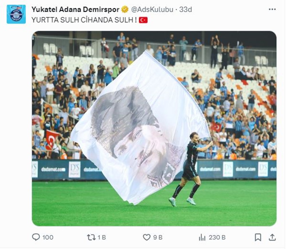 Süper Kupa'da kriz: Türk kulüplerinden Atatürk paylaşımları  - 5. Foto